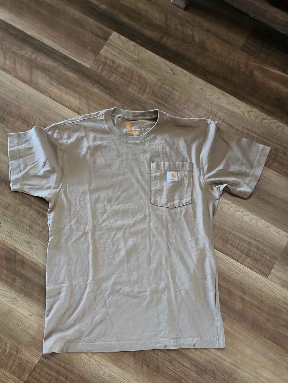 Carhartt Short-Sleeve Pocket Tee in Light Khaki